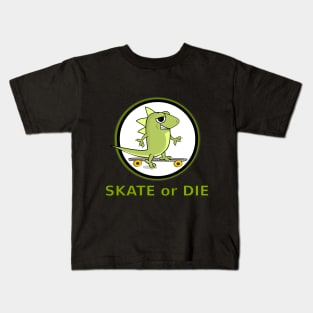 Lizard Skate or Die Kids T-Shirt